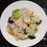 海老とゆば塩炒め（中華料理如家）