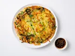 野菜チヂミ(韓国家庭料理店 ぽちゃぽちゃ)