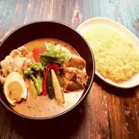 豚バラポークと野菜10種カリー(スープカリー専門店 札幌ドミニカ 銀座店)