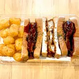 ● TERIYAKIチキンカツ(180g！)サンド・ポテトセット（カツサンドのお店 キッチン88）