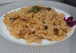 きのこのガーリックピラフ大盛り(サラダ無し)(カフェ スタイル コジロウ)