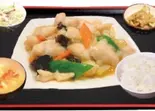 白身魚の特製ソース炒め（美味しい屋 甘味処 The sweet）