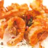 大エビの塩コショウ炒め(けいぐん飯店)