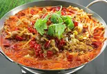 ラム肉とエノキの四川風鍋煮 (金针菇羊肉锅)（宏福楼）