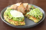 豚チーズねぎ焼き(お好み焼き おた福商店 八王子・日野店)