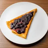 あつあつクレープ(ブルーベリージャム)（クレープリー リュカ）