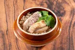 白子と真鯛の釜飯（釜飯 萬月 国立）