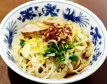 ニンニク唐辛子刀削麺 Garlic ＆ pepper Knife-Cut Noodles（心意）