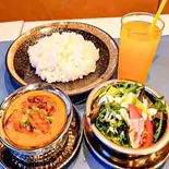 1カレーセット（バサンタ カバブ＆カレー）