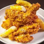 ハニーマスタードチキン(ハーフ) Honey & Mustard Chicken (Half)(ヤンニョムチキン&チーズキンパ梨泰院トンバンキンパ博多店)