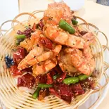 車エビ四川風炒め（中華料理居酒屋 麻辣伝説）