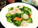 エビとブロッコリーの塩味炒め（福錦 湯島店）