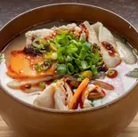 ピリ辛ラー油豚汁（豚汁と米 一之江店 Pork soup and rice）