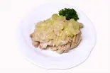 蒸し鶏のネギソースかけ（福祥餃子楼）