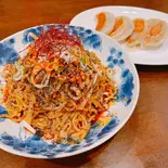 汁なし黒ごま担々麺&自家製餃子セット(中華料理 嘉楽飯店 荻窪店)
