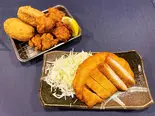 ジャンボコロッケ&鳥唐揚げ&トンカツ トリプルセット(精肉店直送!ステーキ丼・コロッケ・カレーのお店 へそ)