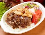ミックスケバブライス Beef ＆ Chicken Kebab with Rice（ハラール認証 サライケバブ大森駅前店）