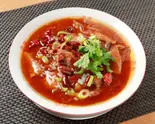 牛肉とハチノス四川風激辛煮込み（好味苑）