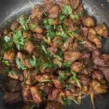マトンスクティ Mutton Sukuti（ネパメン）