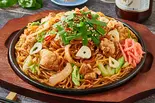 国産牛もつ焼そば(国産牛ホルモン焼きそば ホルそば亭 蕨中央)