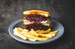 ジャンキーバーベキュープルドポークサンドイッチ Junky BBQ Pulled Pork Sandwich(McLean-OLD FASHIONED DINER-)