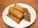 春巻三本(マルヤス酒場御徒町店)