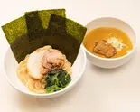 魚介豚骨つけ麵(薬味ネギ、のり3枚、豚叉焼1枚、ほうれん草)(トクベツ。)