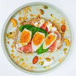 spicy egg＆basil（ミルキーグリーク麻布十番店|グリークヨーグルト＆アサイー）