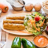 シシカバブ3P＆サラダ Shish Kebab (3 Pieces) ＆ Salad（インド料理レストランSURAJ岸里店）
