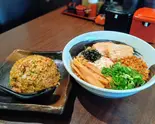 濃厚魚介油そば大盛り+チャーハンセット（麺匠 一号艇）