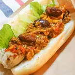 ホットドッグ チリコンカントッピング(Fuu's Hotdog)