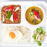 ガパオ＆グリーンカレー弁当（アジアンレストラン バジル 丸の内店）