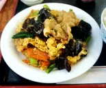 豚肉とキクラゲの玉子炒め（知味軒）