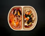 海鮮チャンポン&タンスユク Spicy Seafood Noodles & Sweet and sour pork(Mr.ジャジャン 赤羽店)