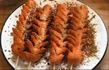 开花肠 ソーセージの串揚げ(玉松麻辣烫)