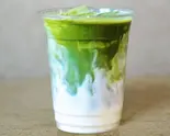 【ドリンク当店人気No.1】アイス掛川抹茶ラテ（浅草茶屋たばねのし原宿 抹茶クレープ 抹茶ラテ【和クレープ専門店】）