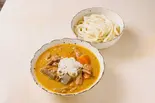 カレーもつ煮うどん(うどん大)（やみつきもつ煮屋92 京町店）