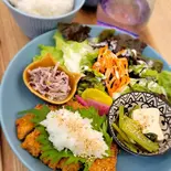 ロースとんかつ(おろしそ) /Pork Loin Cutlet with Grated Radish Sauce（Kitchen MARIMO）