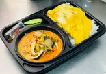 トムヤムクンタレー濃いスープ(シーフード)+ご飯+タイ風卵焼き ต้มยำทะเลน้ำข้น+ข้าวสวย+ไข่เจียว(PINTO)