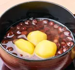 栗ぜんざい（白壁カフェ花ごよみ）