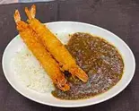 大エビフライカレー（らーめん優月 東区2号店）
