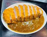 厚切りカツカレー（らーめん優月 東区2号店）