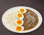 ゆで玉子カレー(ダブル)（らーめん優月 東区2号店）
