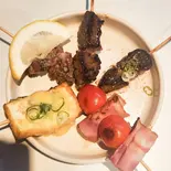 おまかせ5串（鉄板酒場もんちゃん）