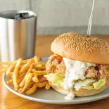 タルタルチキンバーガーポテトドリンクセット（ビフテックバーガー）