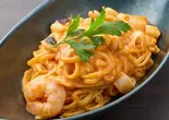4種の魚介のトマトクリームパスタ(Leaf Tea Café HIKARI)