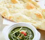 ほうれん草エビセット Horenso ebi curry set(ASIANCURRY Sajha Dining&Bar)
