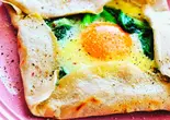 そば粉のガレット -ハム、チーズ- Galette of buchwheat flour ham,cheeses(そば粉のガレット クロンヌ by couronne.de.roses)