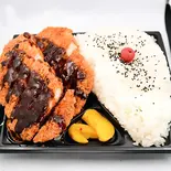 BIGトンカツ弁当1枚(味噌カツソース)（大阪ドカ盛りマンモス弁当淡路総本店）