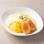 クリームコロッケ(2個)＆ ホワイトオムライス≪4305≫（洋食 KiKi 三宮南店）